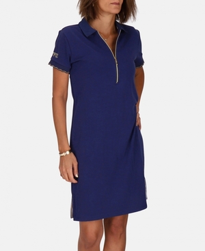 Robe polo Les Tropeziennes BURU Zip Opening Bleu Marine Femme|WKOU-00823284